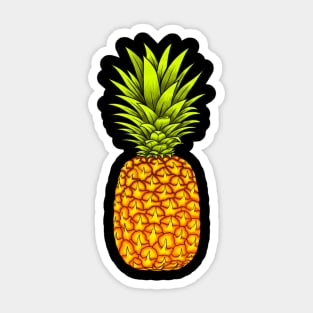 Pineapple fruit pineapple lover Sticker